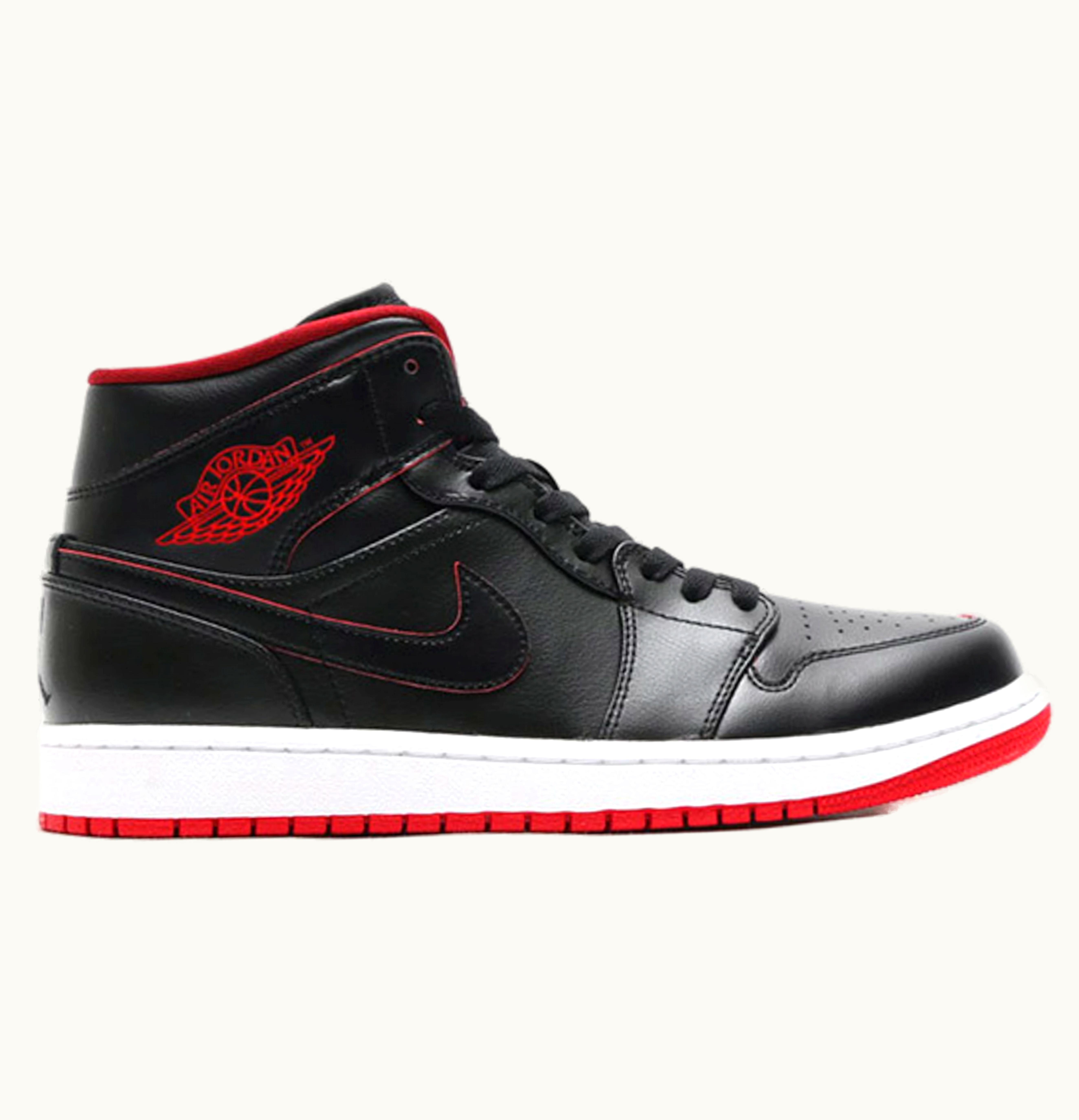 Jordan Air Jordan 1 Retro Mid Black White Red