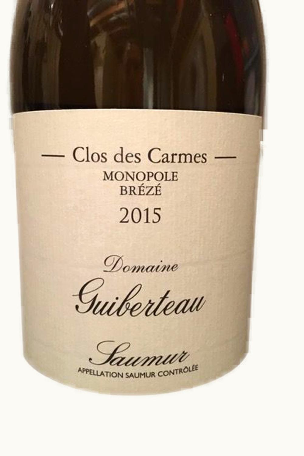 Domaine Guiberteau Domaine Guiberteau Le Clos de Carmes Saumur Blanc, 2015