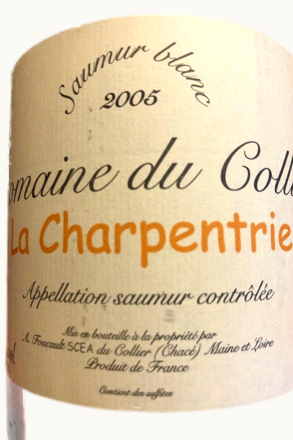 Domaine du Collier Domaine du Collier La Charpenterie Saumur Blanc, 2014