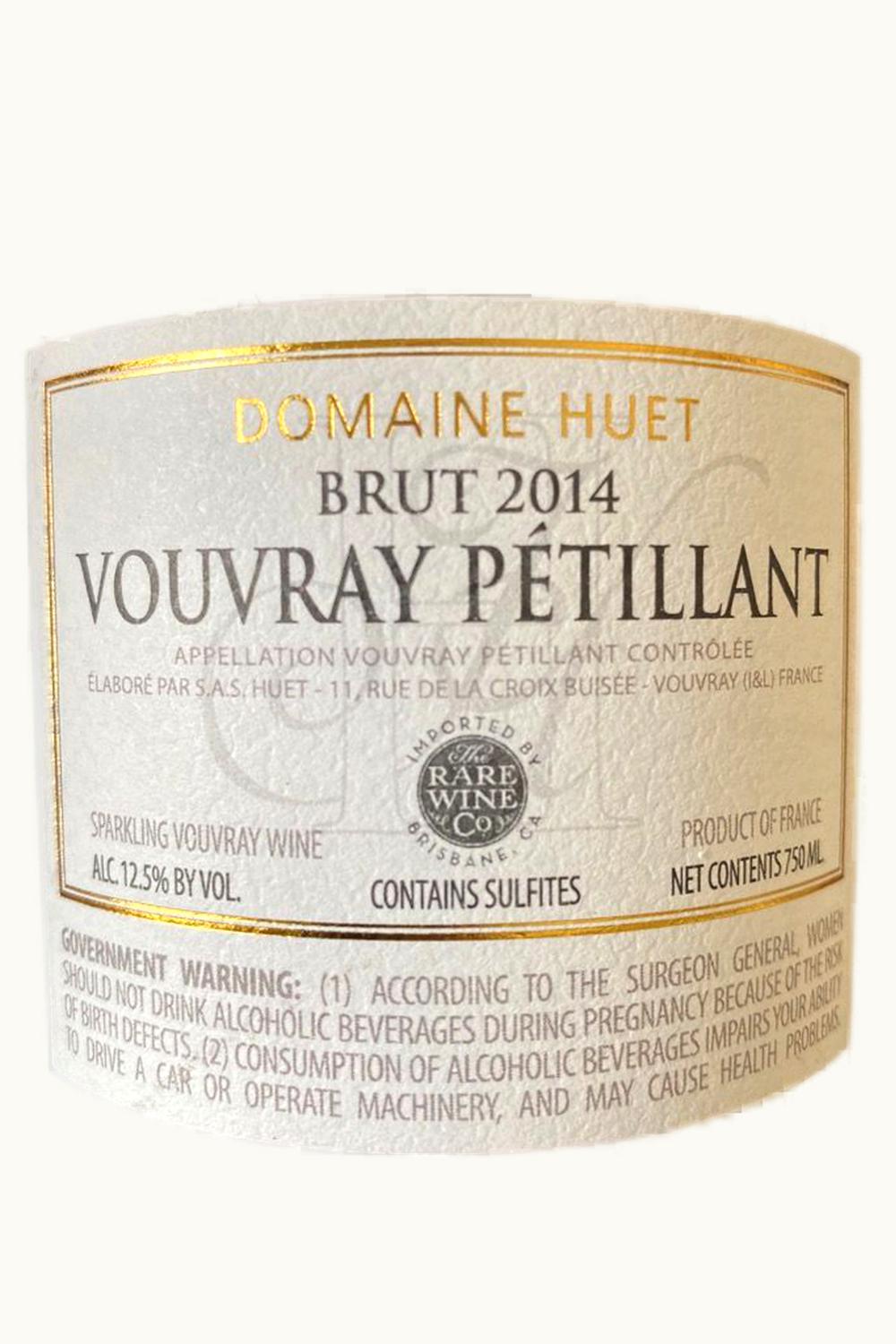 Domaine Huet Domaine Huet Pétillant Brut Vouvray Mousseux, 2014