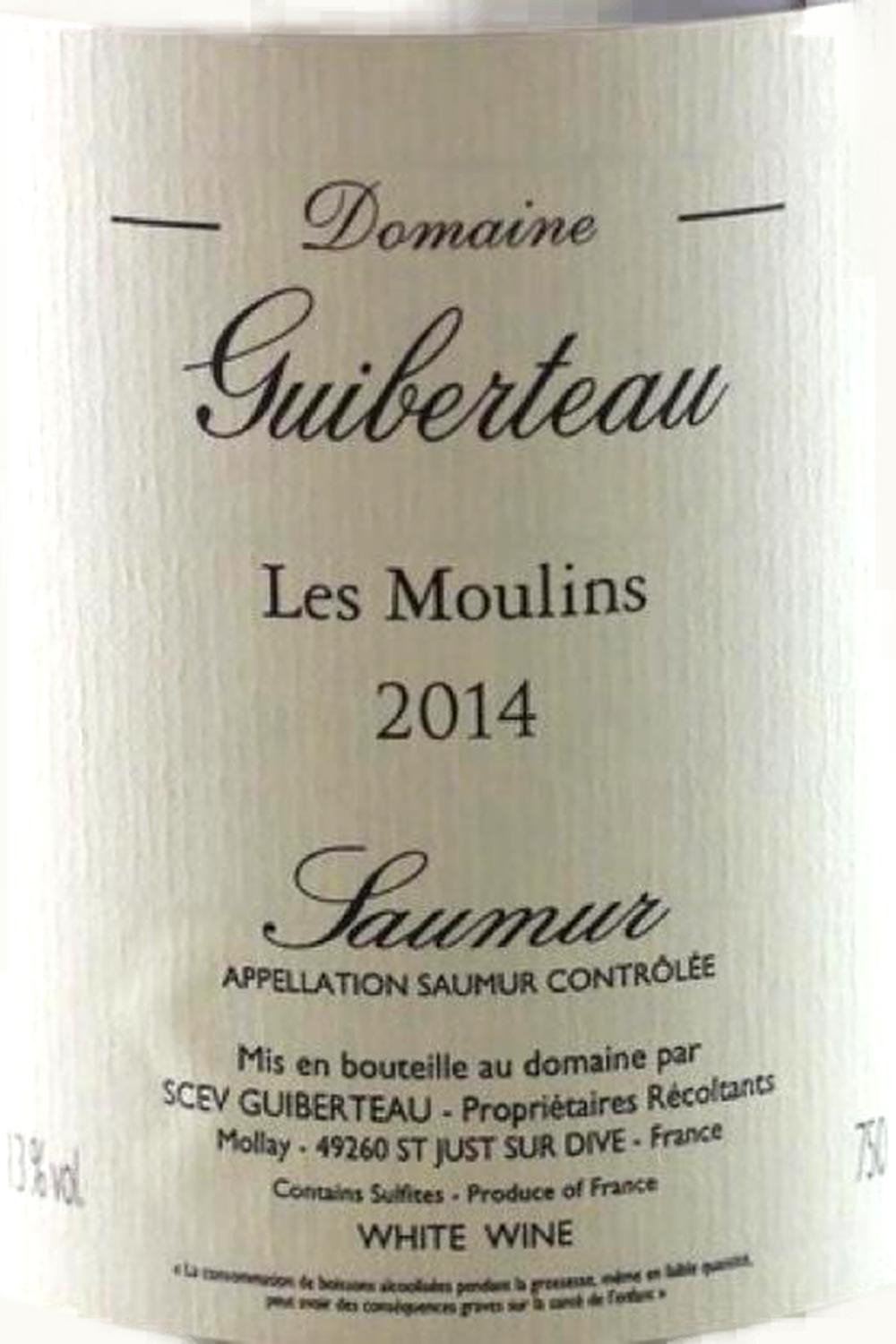 Domaine Guiberteau Domaine Guiberteau Les Moulin Saumur Blanc, 2014