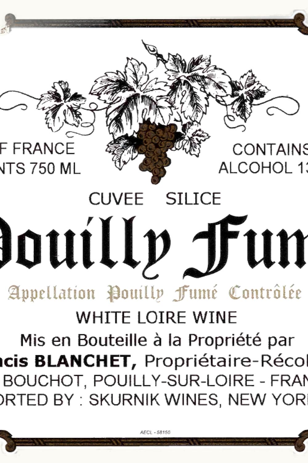 Francis Blanchet Francis Blanchet Silice Pouilly Fumé Upper Loire, 2014