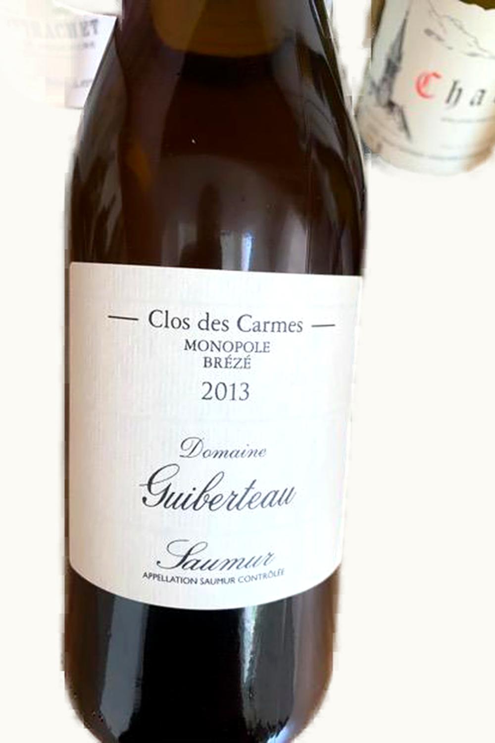 Domaine Guiberteau Domaine Guiberteau Le Clos de Carmes Saumur Blanc Anjou, 2013