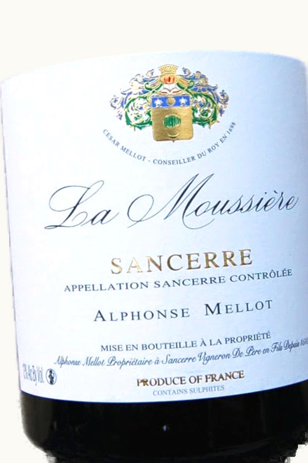 Alphonse Mellot Alphonse Mellot La Moussière Sancerre Upper Loire, 2012