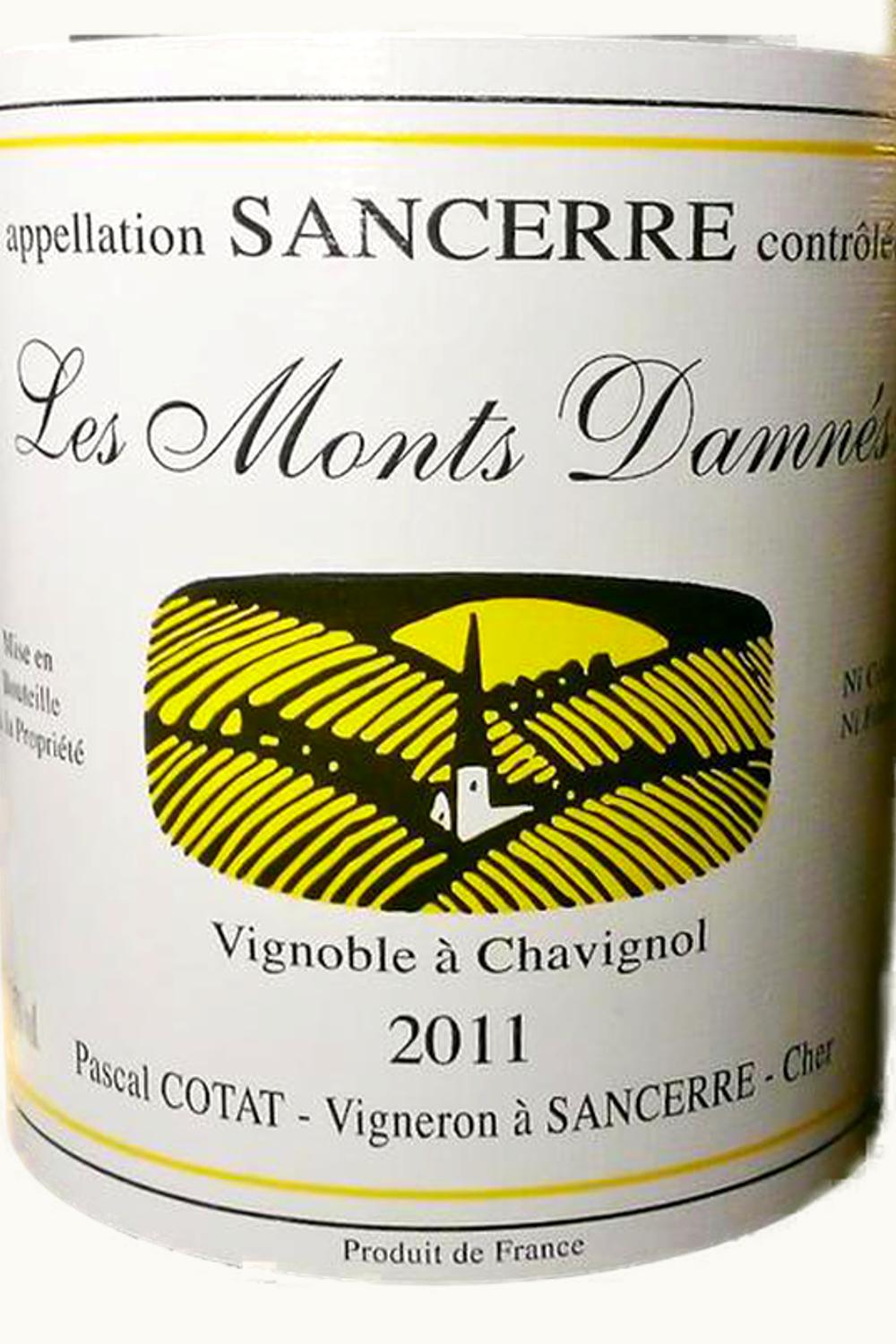 Pascal Cotat Pascal Cotat Les Monts Damnés Sancerre Upper Loire, 2012
