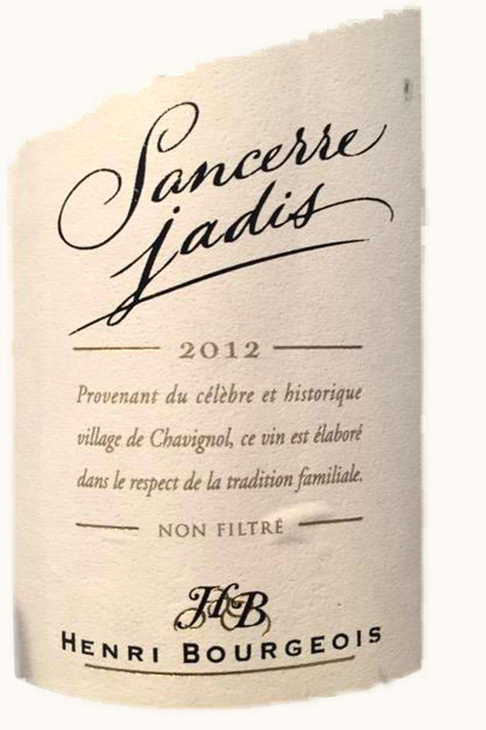 Henri Bourgeois Henri Bourgeois Jadis Sancerre Upper Loire, 2012