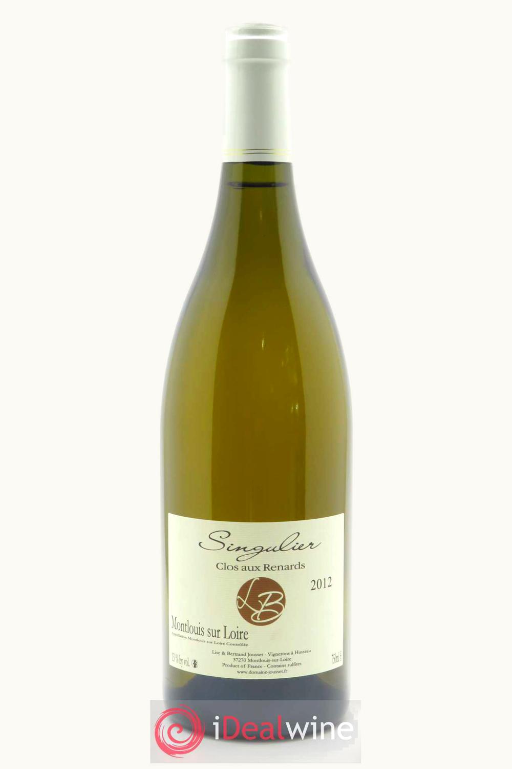 Lisse Bertrand Jousset Lisse Bertrand Jousset Sur Clos aux Renard Singulier Montlouis Touraine Loire, 2012