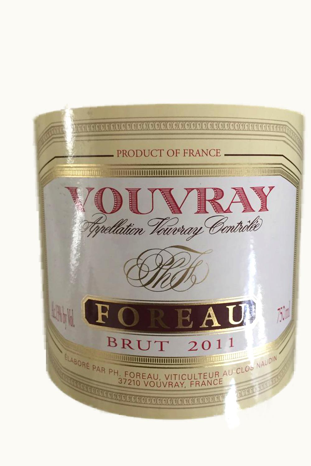 Philip Foreau Philip Foreau Dom du Clos Naudin Brut Vouvray Pétillant Mousseux Touraine Loire, 2012