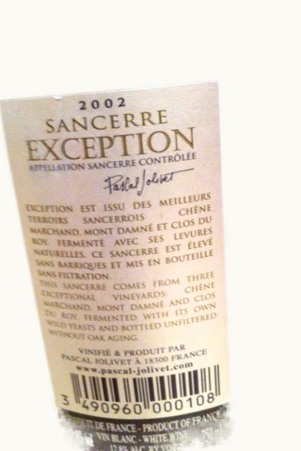 Pascal Jolivet Pascal Jolivet Exception Sancerre Upper Loire, 2012