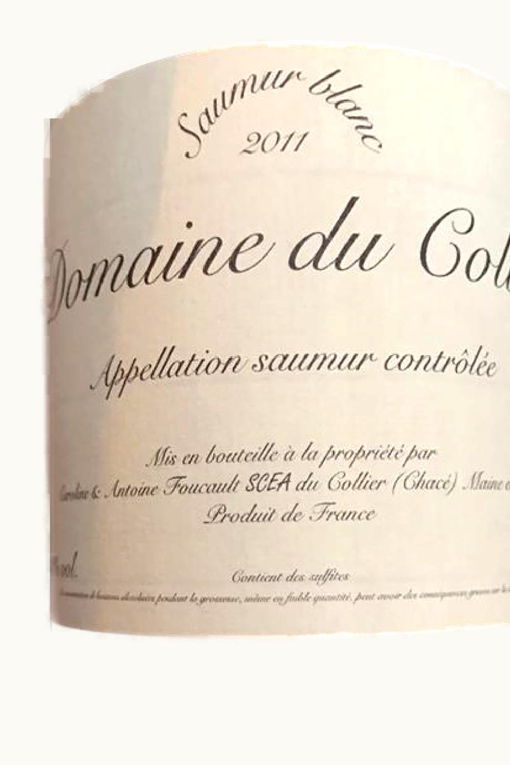 Domaine du Collier Domaine du Collier Saumur Blanc Anjou Loire, 2011