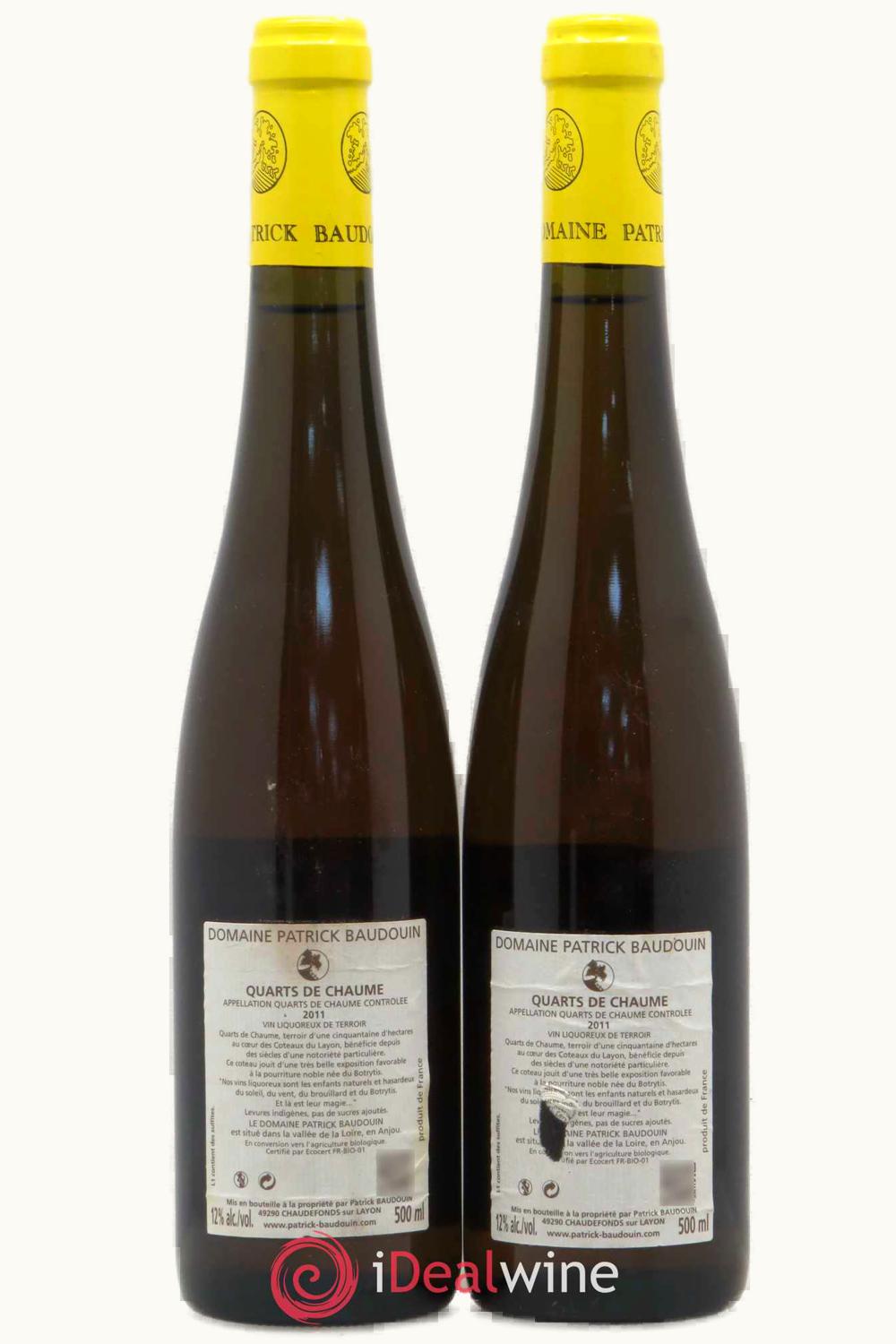 Domaine Patrick Bardouin Domaine Patrick Bardouin Les Zerzilles Quarts de Chaumes Anjou Loire, 2011