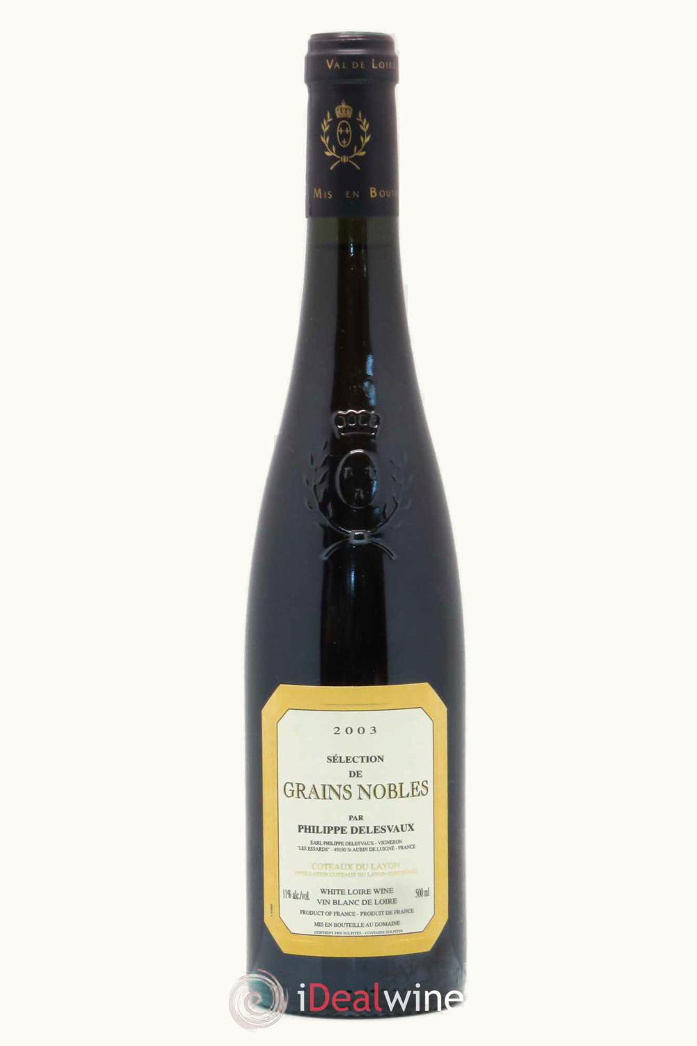 Domaine Philip Delesvaux Domaine Philip Delesvaux Select de Grain Noble Coteaux du Layon Anjou Loire, 2010