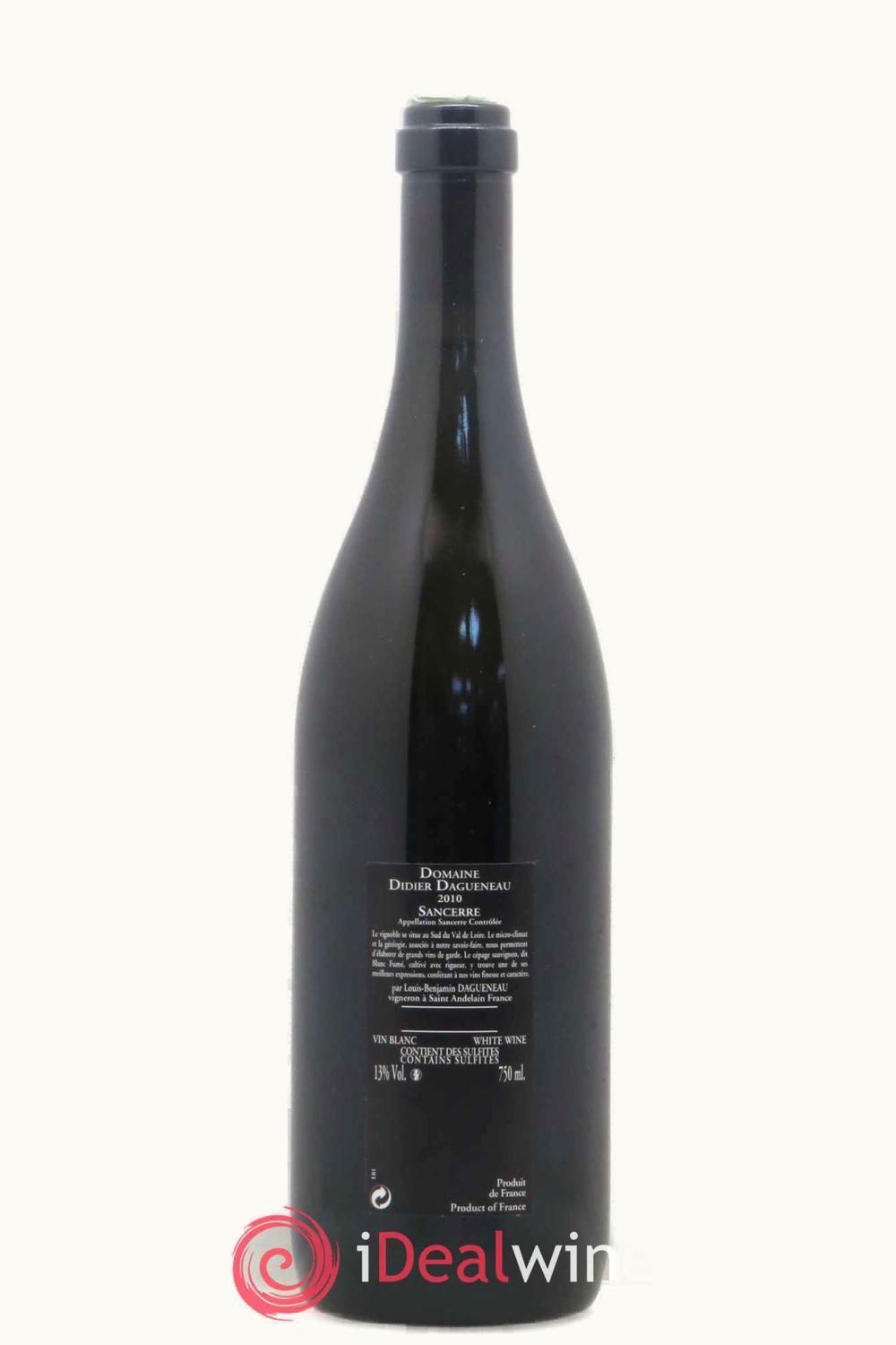 Louis Benjamin Didier Dagueneau Louis Benjamin Didier Dagueneau Le Mont Damné Sancerre Upper Loire, 2010