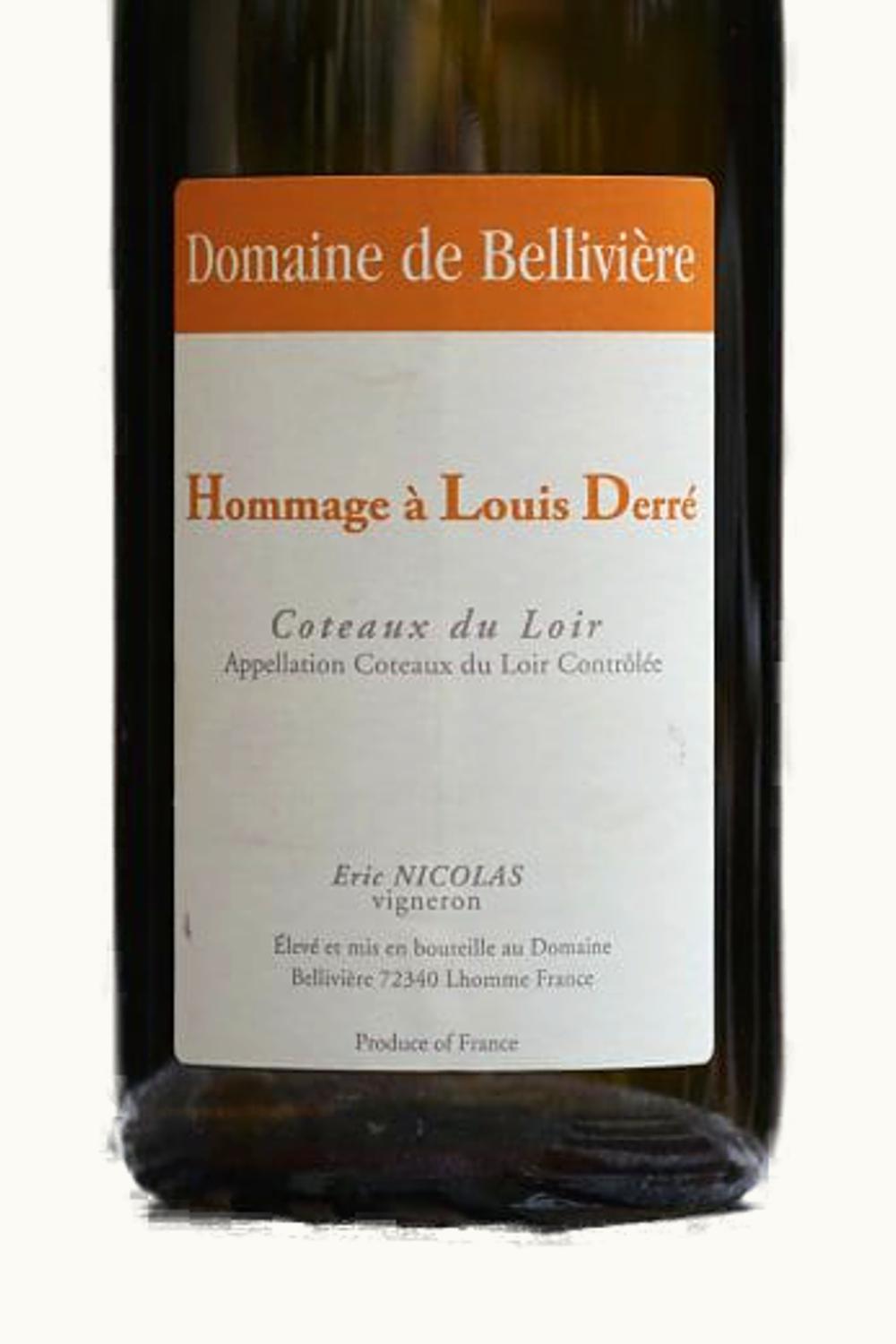 Eric Nicolas Domaine de Belliviere Eric Nicolas Domaine de Belliviere Hommage à Louis de Querre Coteaux du Loir Vendômois France, 2010