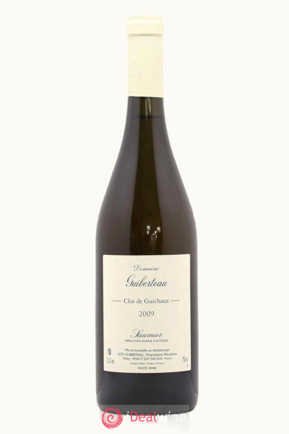 Domaine Guiberteau Domaine Guiberteau Le Clos de Guichaux Saumur Blanc Anjou Loire, 2009