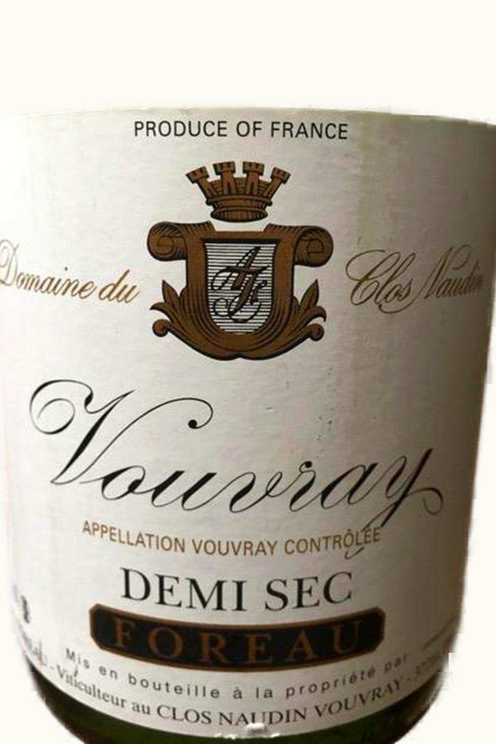 Philip Foreau Philip Foreau Demi-Sec Vouvray Touraine Loire, 2009