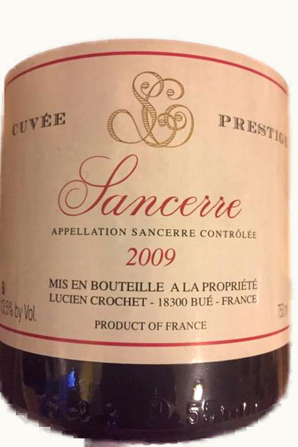 Lucien Crochet Lucien Crochet Cuvée Prestige Sancerre Upper Loire, 2009