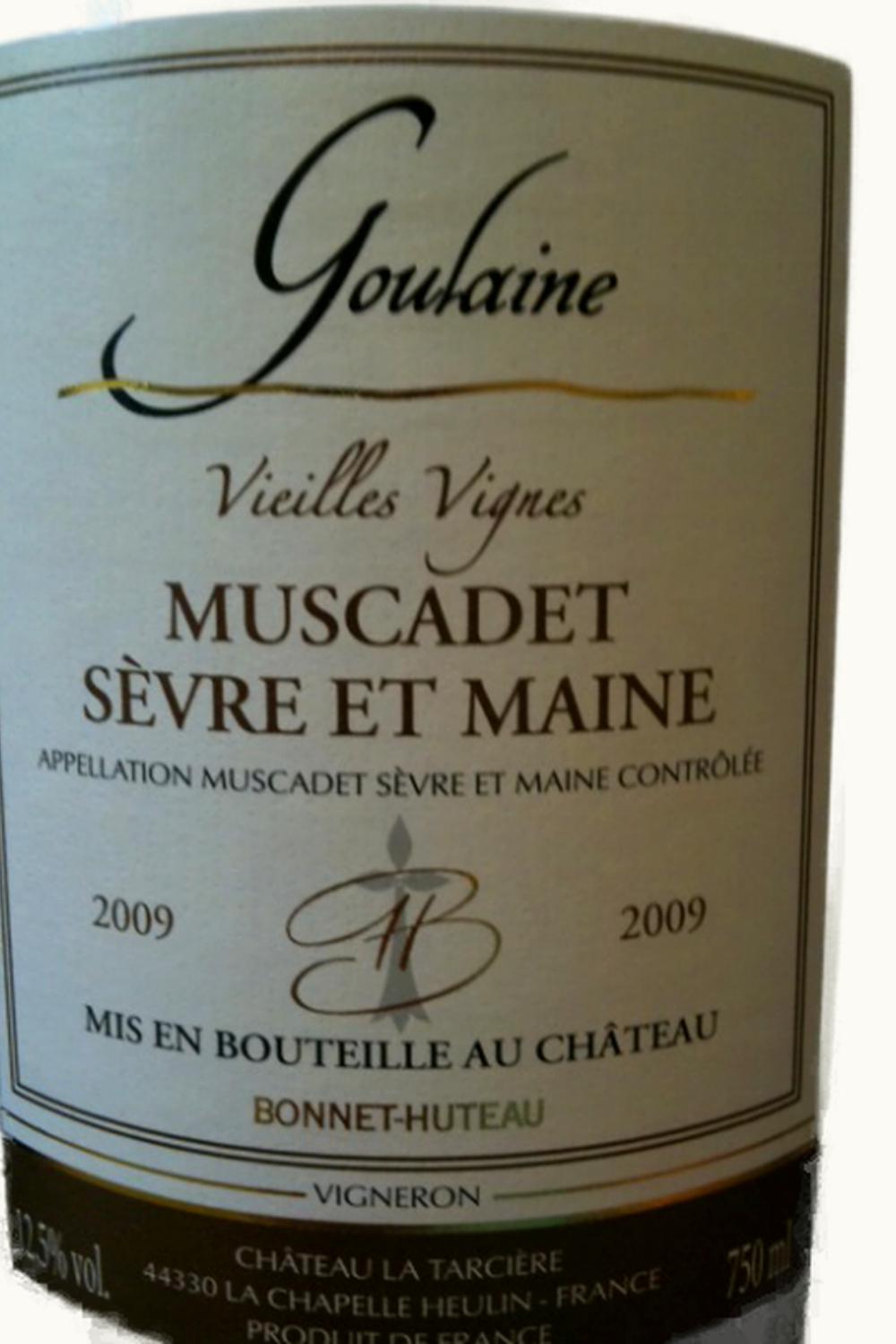 Bonnet-Huteau Bonnet-Huteau Goulaine Muscadet Sèvre et Maine Pays Nantais Loire, 2009