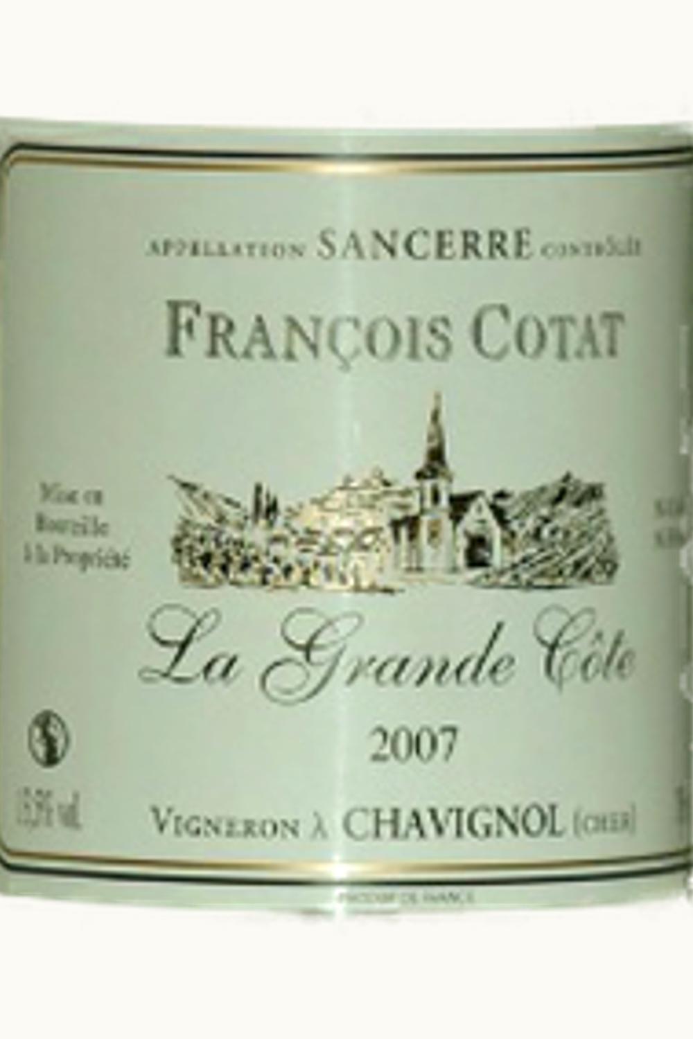 François Cotat François Cotat La Grand'Côte Sancerre Upper Loire, 2007