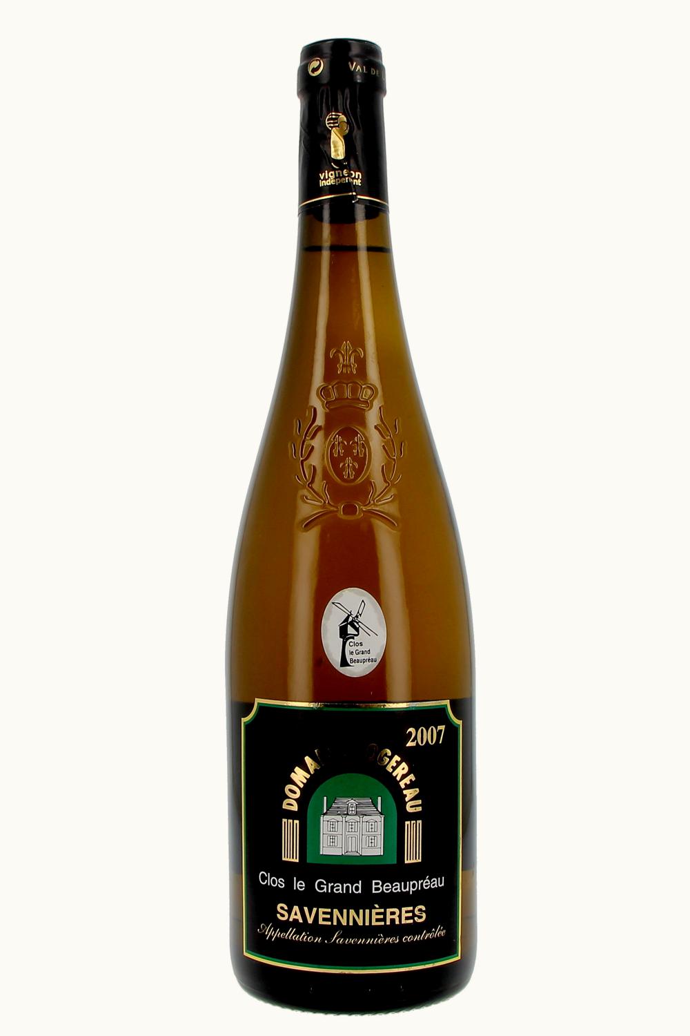 Domaine Oger Domaine Oger Clos le Grand Beaupréau Savenières Anjou Loire, 2007