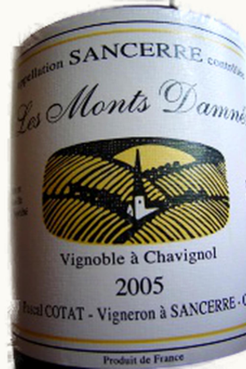 Pascal Cotat Pascal Cotat Les Monts Damnés Sancerre Upper Loire, 2005