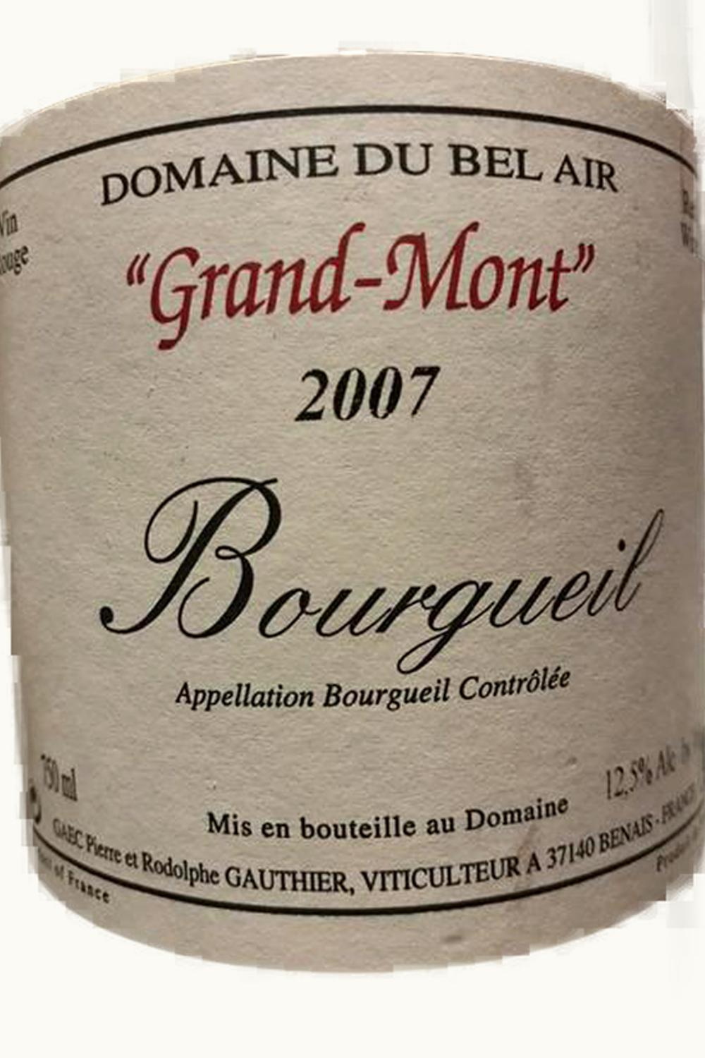 Gauthier Père Gauthier Père Dom du Bel Air Grand Mont Rouge Bourgueil Touraine Loire, 2005