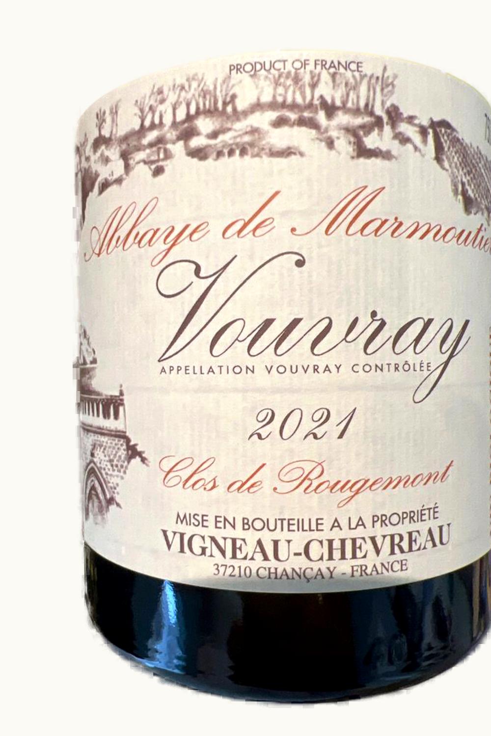 Domaine Vigneau Chevreau Domaine Vigneau Chevreau Abbaye de Marmoutier Clos Rouge Mont Vouvray Touraine Loire, 2005