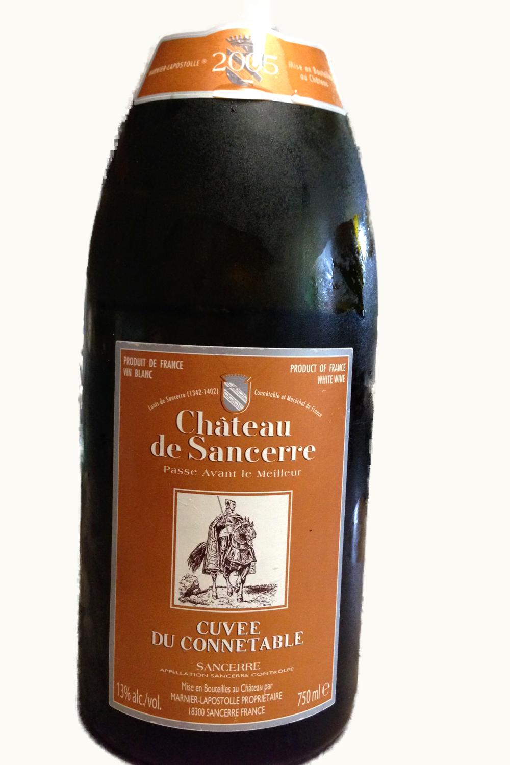 Château de Sancerre Château de Sancerre Cuvee du Connétable Sancerre Upper Loire France, 2005