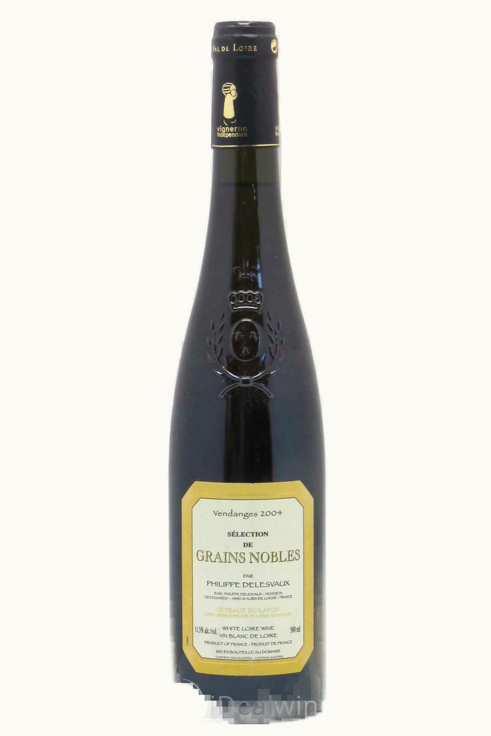 Domaine Philip Delesvaux Domaine Philip Delesvaux Sélection de Grains Nobles Coteaux du Layon Anjou Loire France, 2004