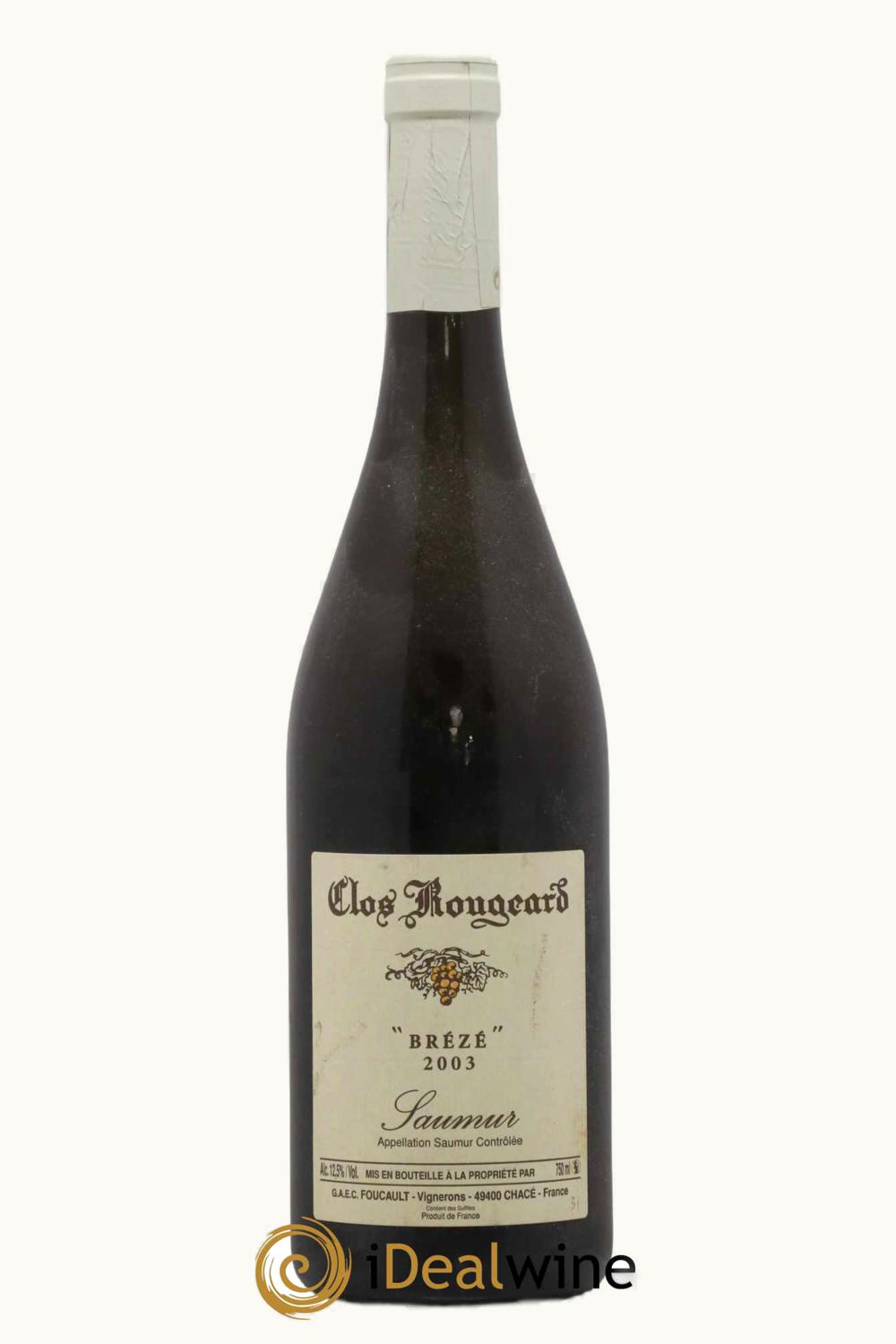 Clos Rougeard Clos Rougeard Brézé Saumur Blanc Anjou Loire France, 2003