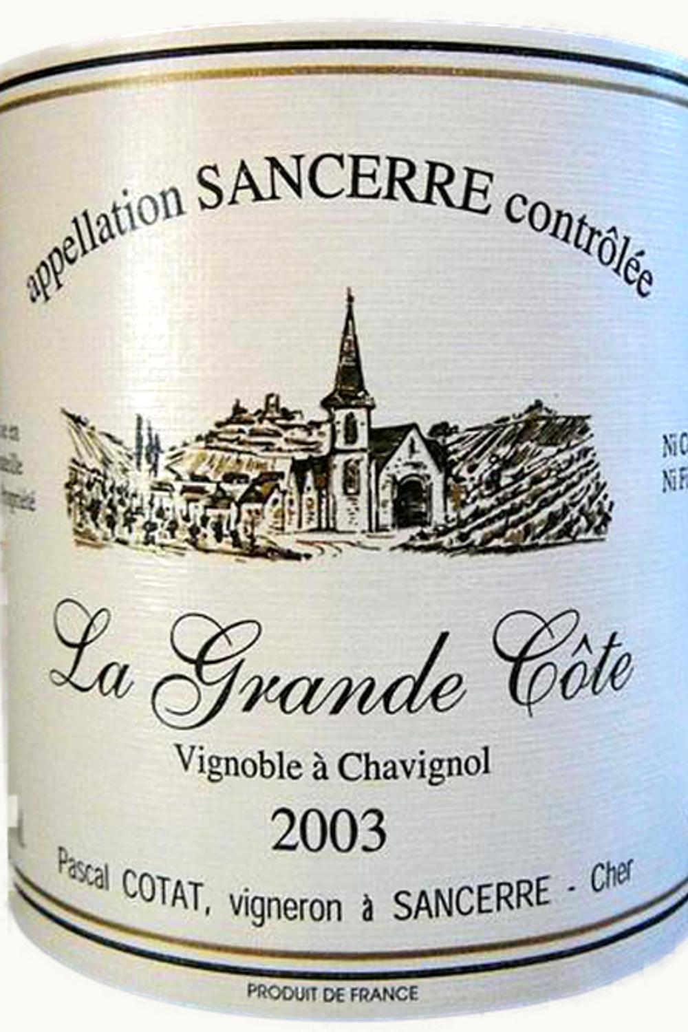 Pascal Cotat Pascal Cotat La Grand Côte Sancerre Upper Loire France, 2003