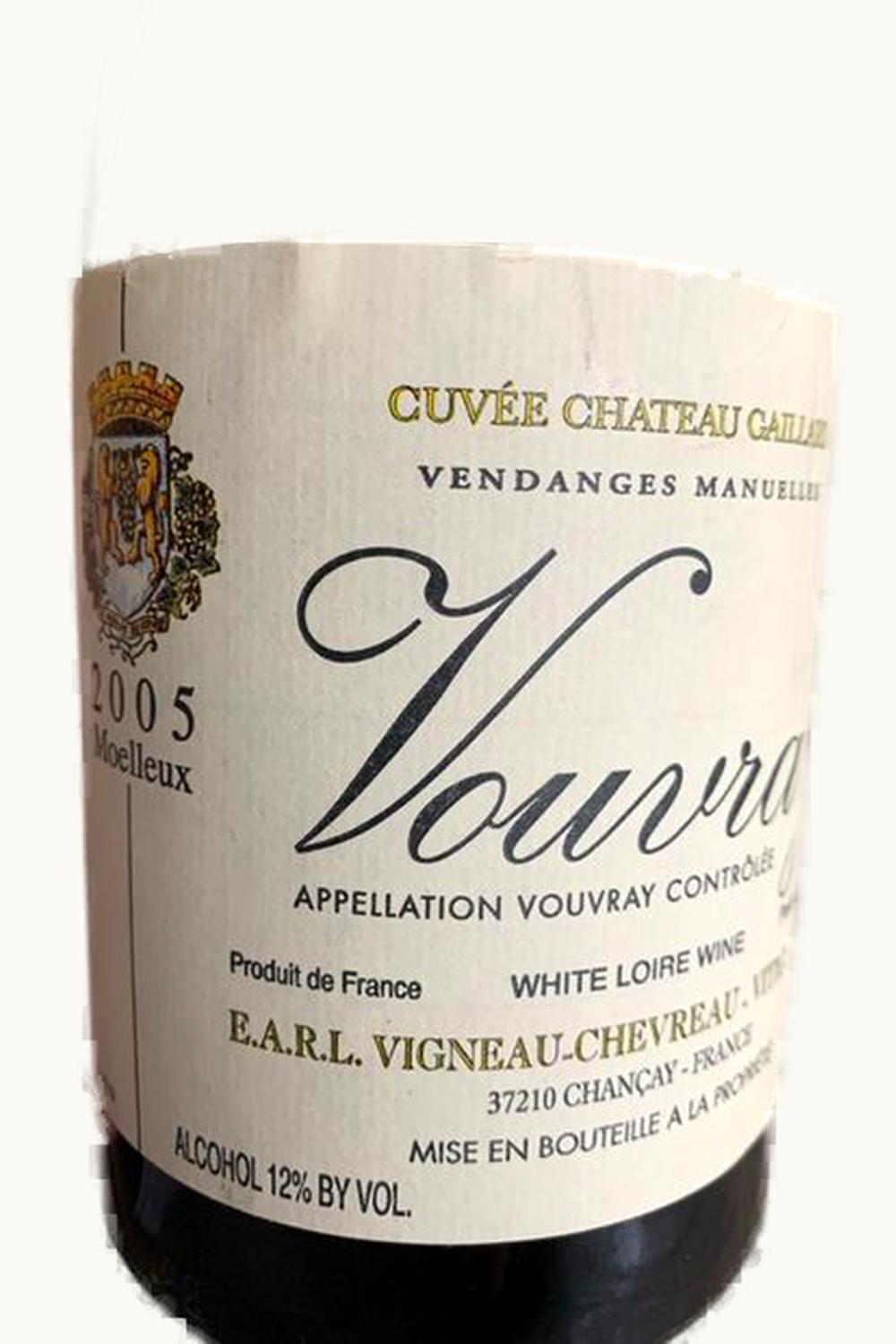 Domaine Vigneau-Chevreau Domaine Vigneau-Chevreau Clos Baglin Premier Trie Vouvray Moelleux Touraine Loire France, 2003
