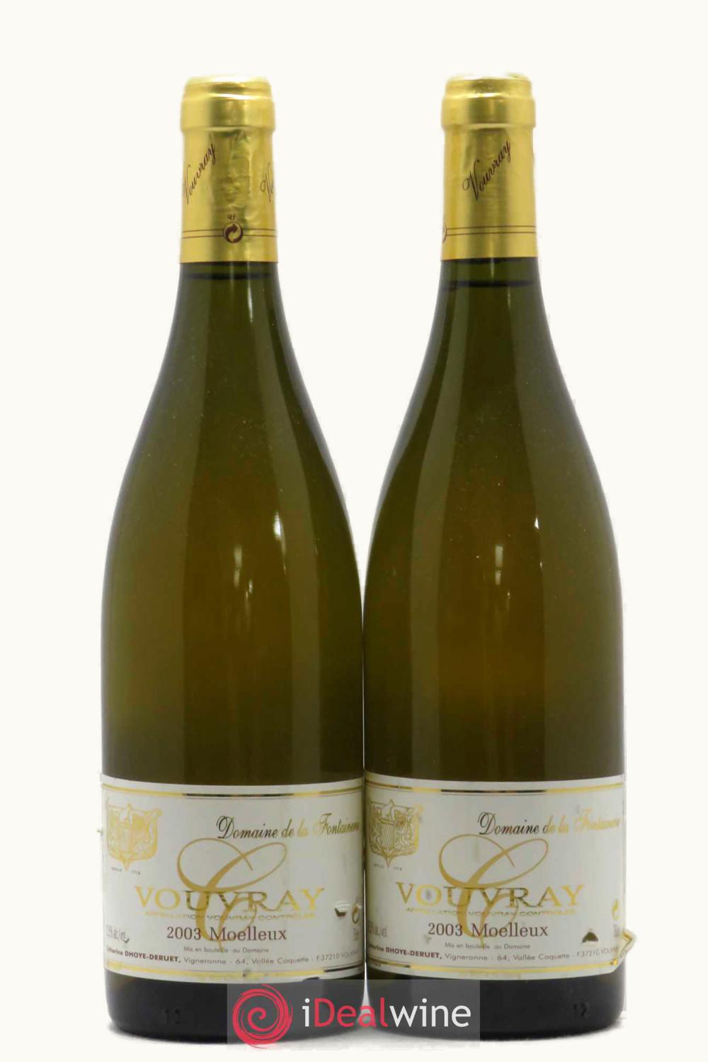 Domaine de la Fontainerie Domaine de la Fontainerie Coteaux Les Brûlées Vouvray Moelleux Touraine Loire France, 2003