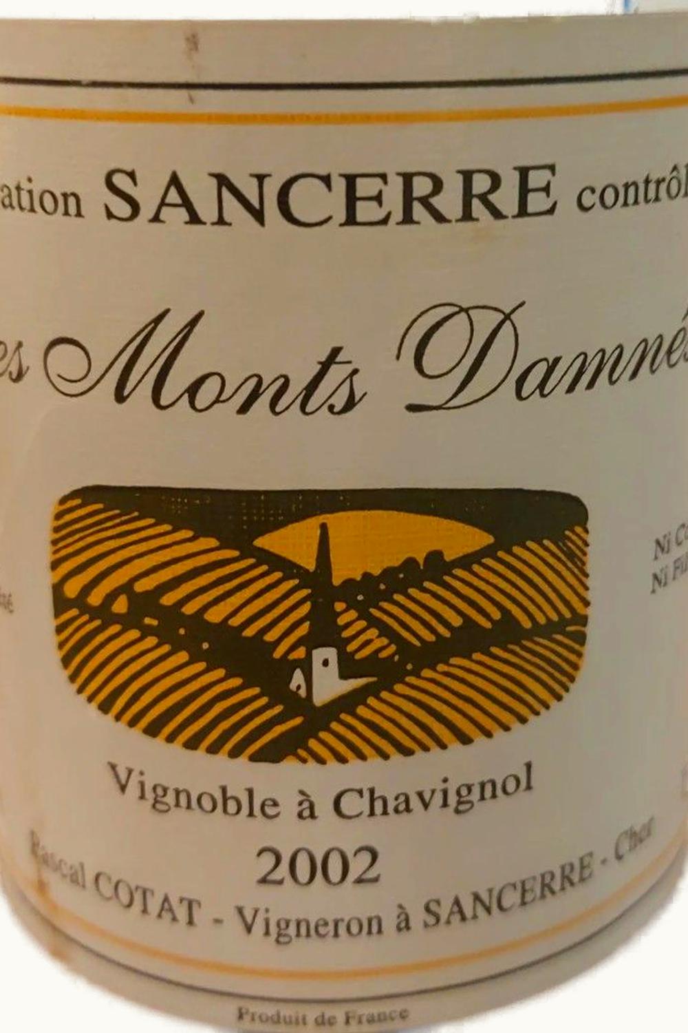 Pascal Cotat Pascal Cotat Les Mont Damnés Sancerre Upper Loire France, 2002