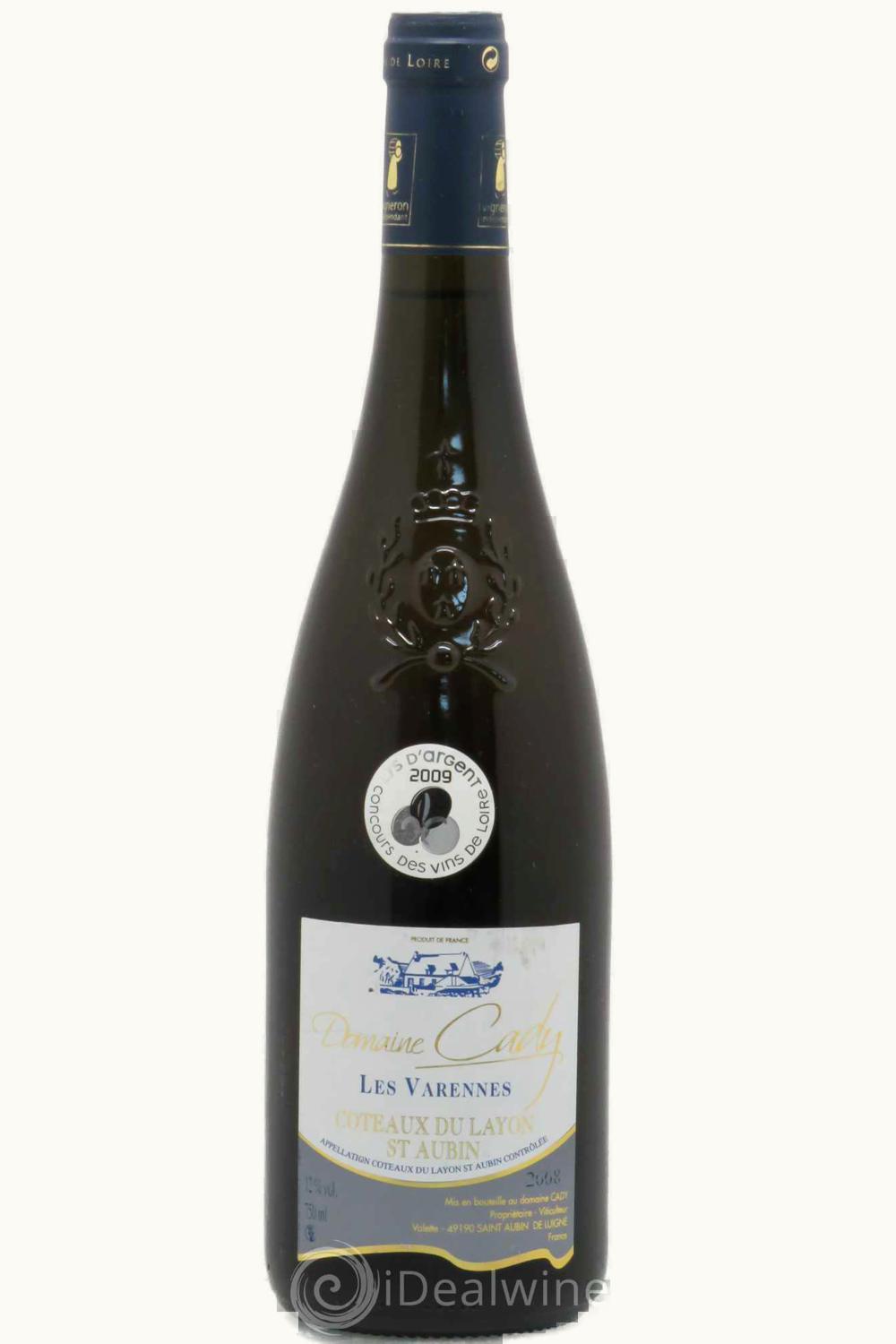 Domaine Cady Domaine Cady St. Aubin Les Varenne Coteaux du Layon de Luigné Anjou Loire France, 1999
