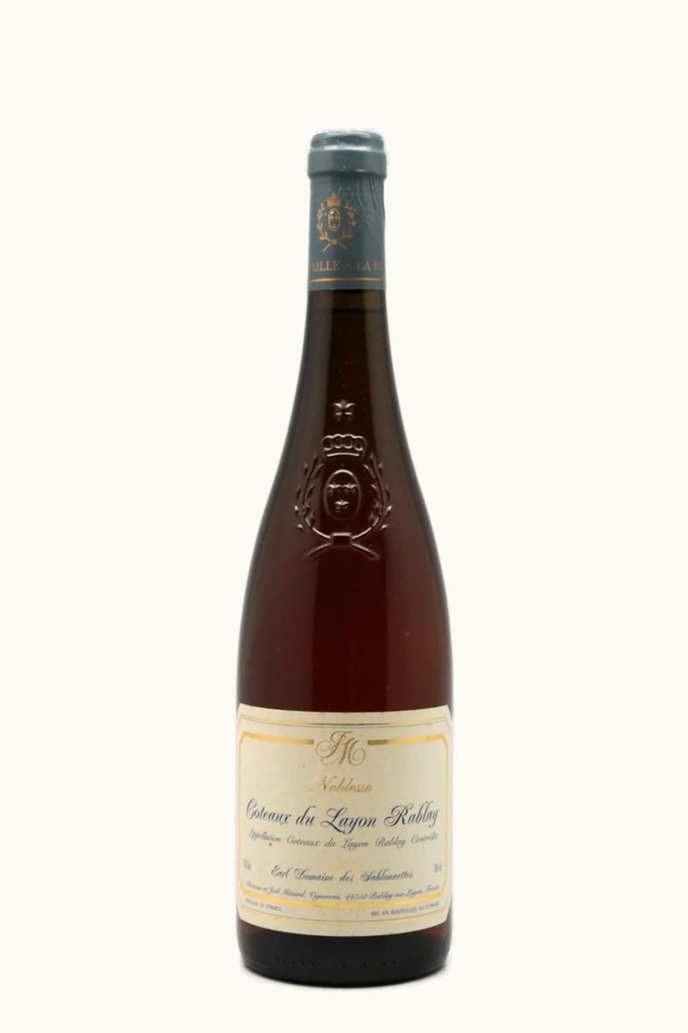 Domaine de Sablonettes Domaine de Sablonettes Rablay Noblesse Coteaux du Layon Sur Anjou Loire France, 1996