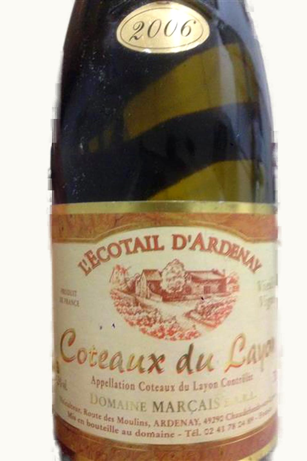 Domaine de la Cour d'Ardenay Domaine de la Cour d'Ardenay Les Bruandieres Coteaux du Layon Anjou Loire France, 1996