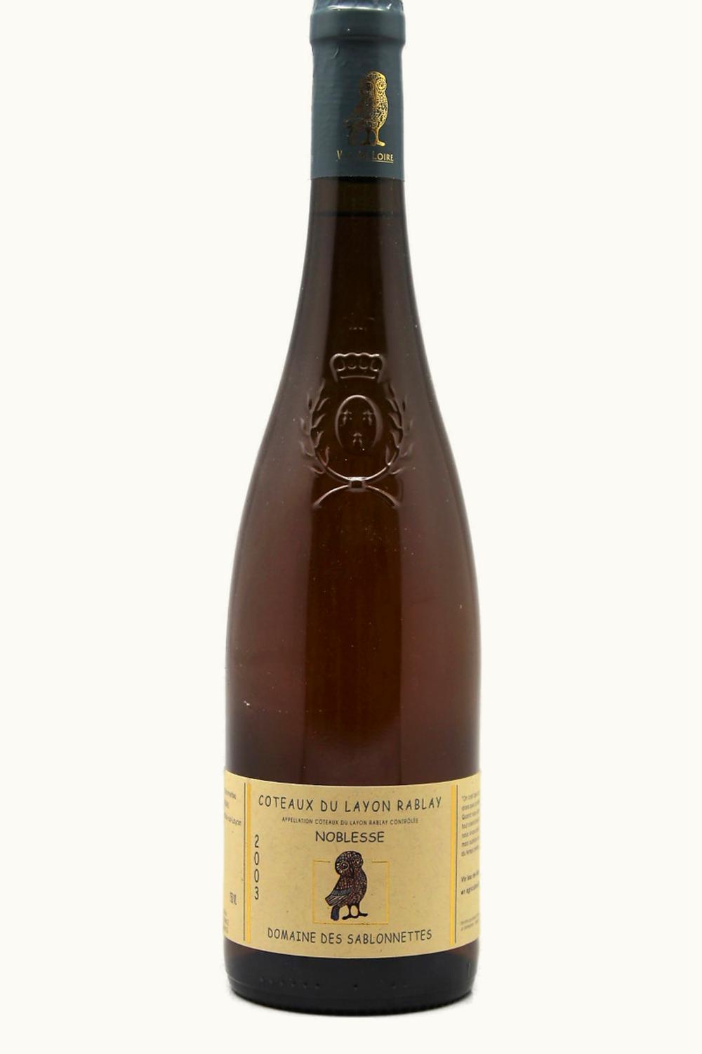 Domaine de Sablonettes Domaine de Sablonettes Rablay Noblesse Coteaux du Layon Sur Anjou Loire France, 1993