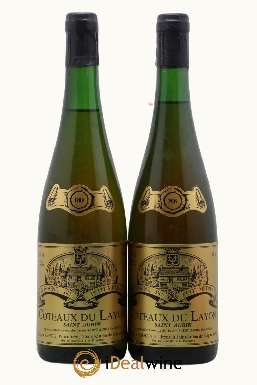 Domaine du Petit Métris Domaine du Petit Métris Coteaux Layon St. Aubin de Luigne Anjou Loire France, 1992