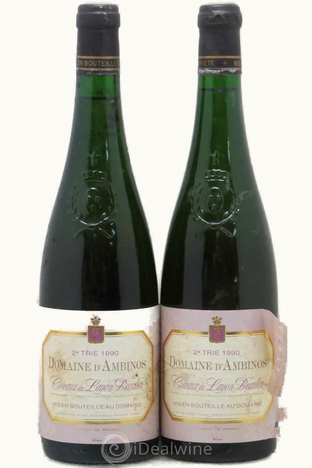 Domaine d'Ambinos Domaine d'Ambinos Coteaux du Layon sur Anjou Loire France, 1990