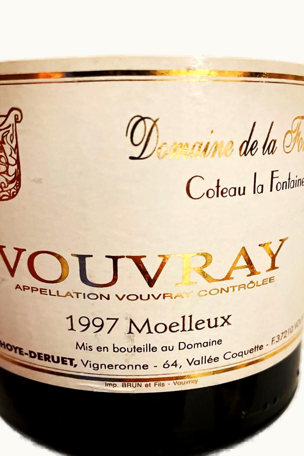 Domaine de la Fontainerie Domaine de la Fontainerie Vouvray Moelleux Touraine Loire France, 1990