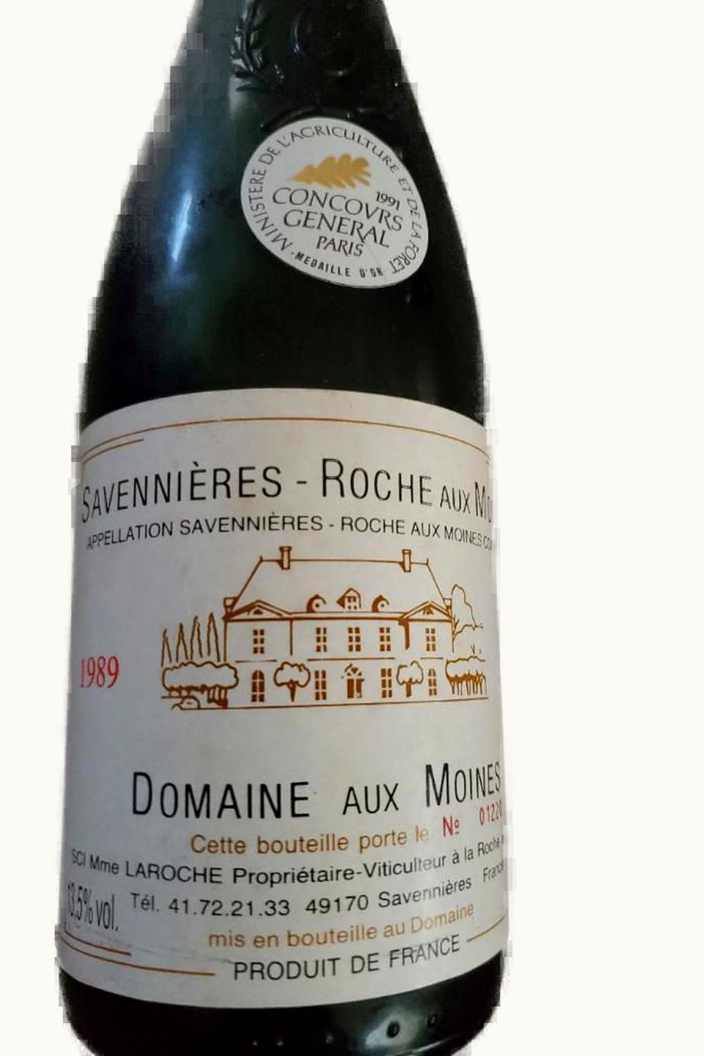 Domaine Aux Moines Domaine Aux Moines La Roche Savenier Anjou Loire France, 1989
