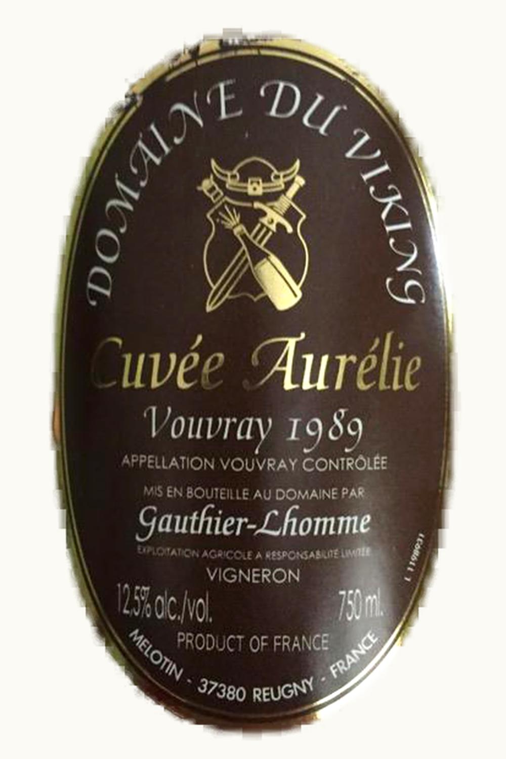 Domaine du Viking Domaine du VIking Cuvée Aurélie Vouvray Touraine Loire France, 1989