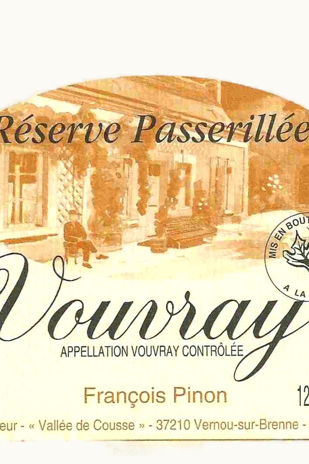 Francois Pinon Francois Pinon Réserve Passerillée Vouvray Touraine Loire France, 1989
