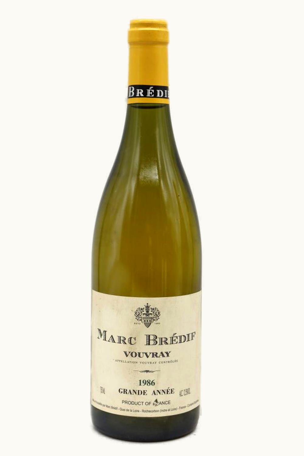 Marc Bredif Marc Bredif Grand Année Vouvray Touraine Loire France, 1986