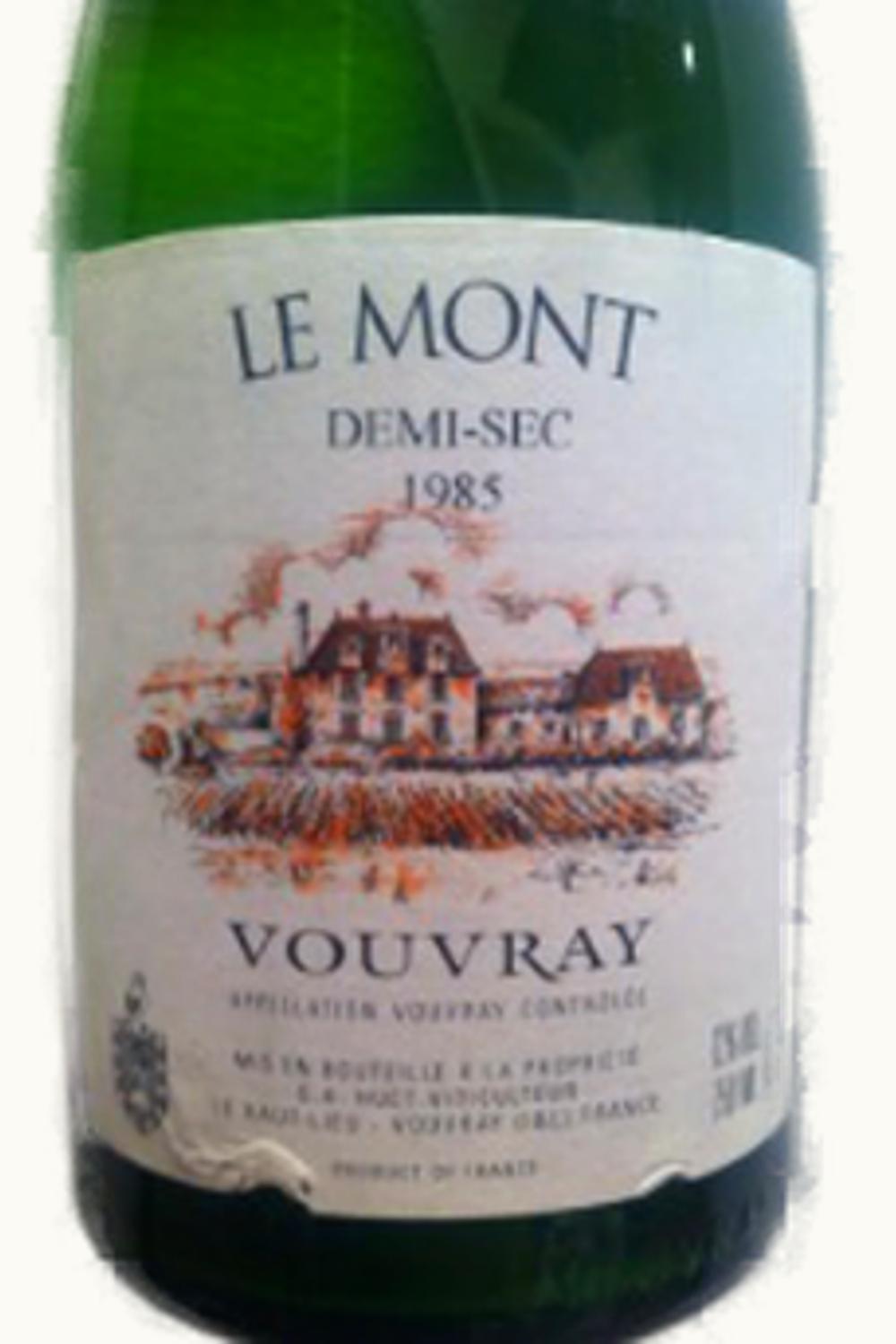 Domaine Huet Domaine Huet Le Mont Demi-Sec Vouvray Touraine Loire France, 1985
