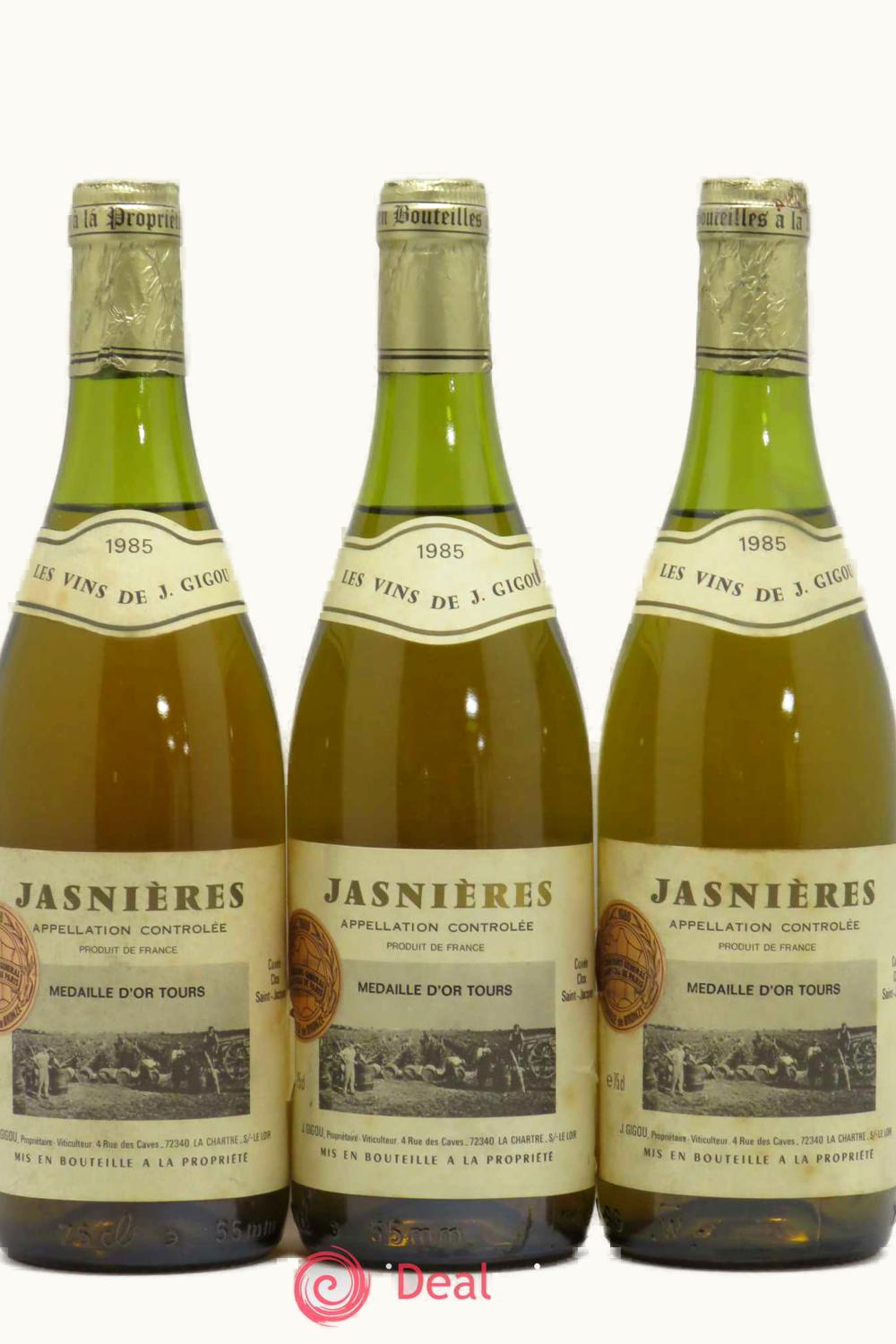 Domaine Gigou Domaine Gigou Clos St. Jacques Jasnières Vendômois Loire France, 1985