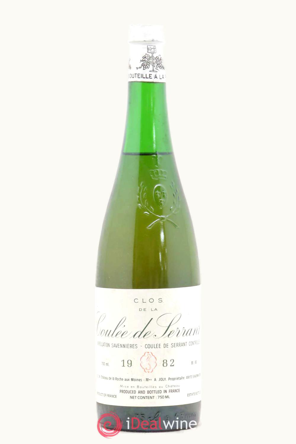 VIgnoble de la Coulée Serrant VIgnoble de la Coulée Serrant Clos Savenier Anjou Loire France, 1982