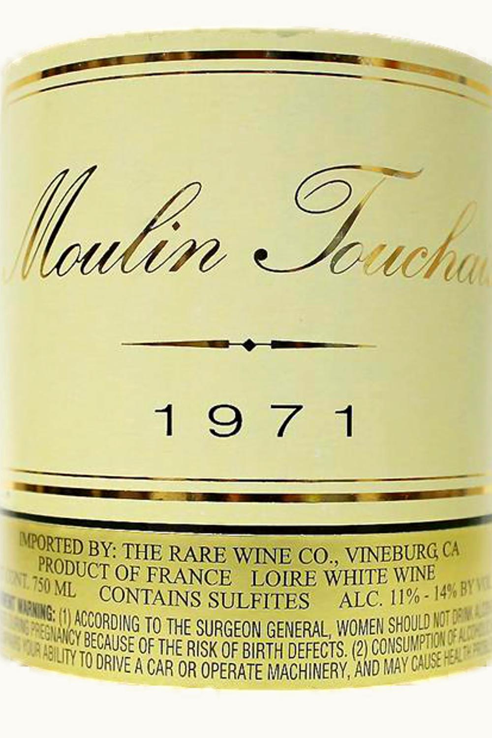 Moulin Touchais Moulin Touchais Coteaux du Layon Anjou Loire France, 1971