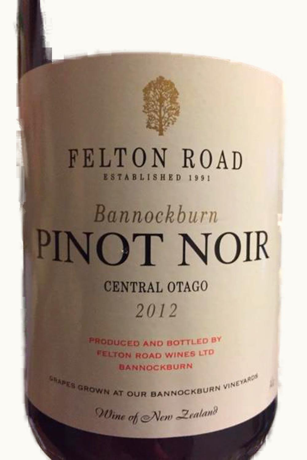 Felton Road Felton Road Pinot Noir Bannockburn, 2012